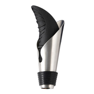 Duo Bottle Stopper And Pour Spout in Black by True