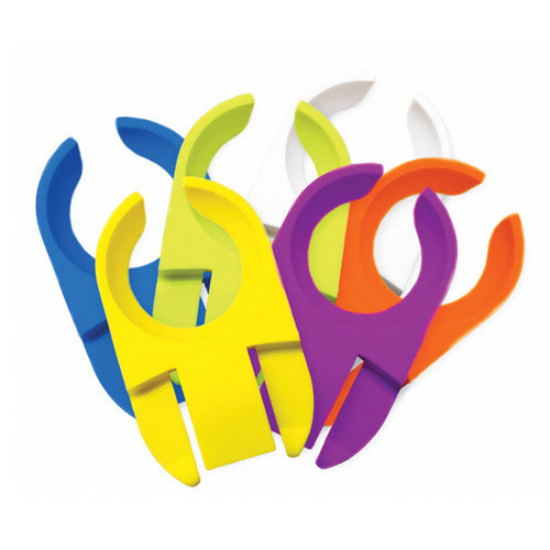 Clipper Set of 6 Wine Glass Plate Clips by True