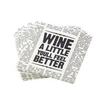 Newspaper Cocktail Napkins