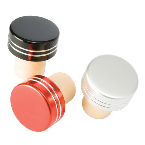 Metallic Bottle Stoppers in Assorted Colors by True