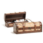 Chateau: 1 Bottle Old World Map Wine Box