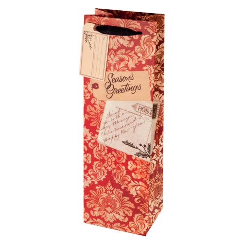 Season's Greetings Wine Bag by Cakewalk