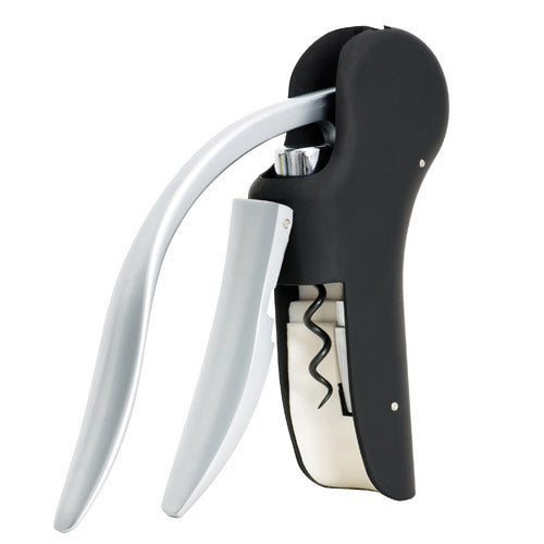 Nautilus Easy Lever Corkscrew Gift Set In Black by True
