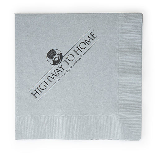 Beverage Napkin - Silver