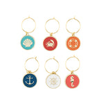 Seashore Wine Charms