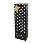Black And Gold Ornament 750 ml Bottle Bag By Cakewalk