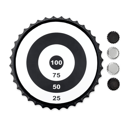 Bullseye Magnetic Bottle Cap Target Game by True