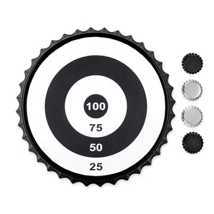 Bullseye Magnetic Bottle Cap Target Game by True