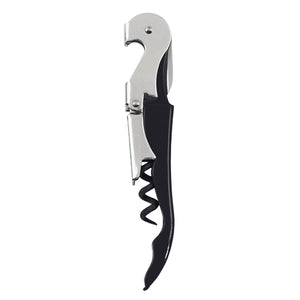Truetap™: Double-Hinged Waiter's Corkscrew in Black