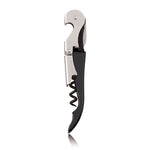 Truetap™: Double-Hinged Waiter's Corkscrew in Black
