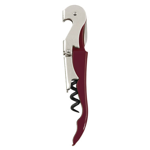 Truetap™: Double-Hinged Waiter's Corkscrew in Burgundy