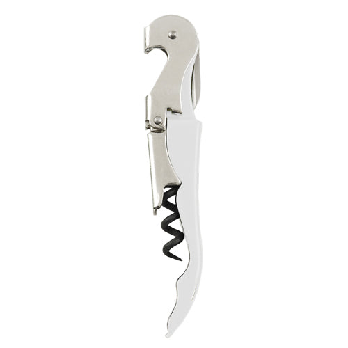 Truetap™ White Double Hinged Waiter's Corkscrew by True