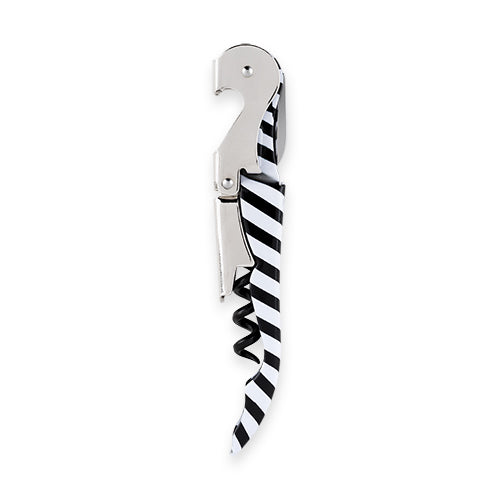 Truetap: Black and White Striped Patterned Truetap