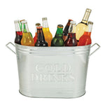 Country Home™ Cold Drinks Galvanized Metal Tub by Twine