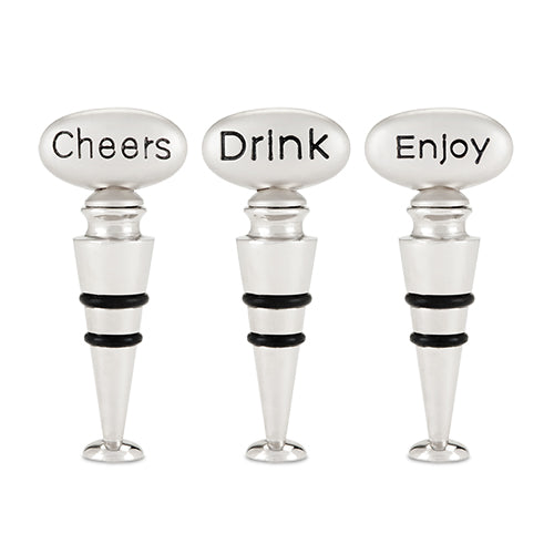 Pebble™ Stone Bottle Stopper Assortment by True