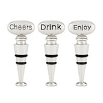 Pebble™ Stone Bottle Stopper Assortment by True