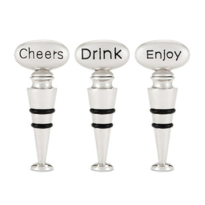 Pebble™ Stone Bottle Stopper Assortment by True