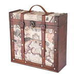 Chateau™ 3 Bottle Old World Wooden Wine Box by Twine