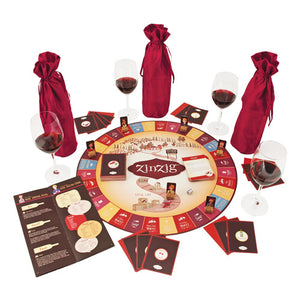 Zinzig Wine Tasting And Trivia Board Game by True