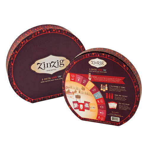 Zinzig Wine Tasting And Trivia Board Game by True