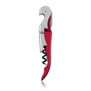 Truetap™: Double-Hinged Waiter's Corkscrew in Metallic Red