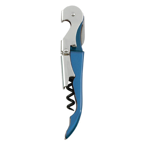 Truetap: Metallic Blue Double-Hinged Corkscrew
