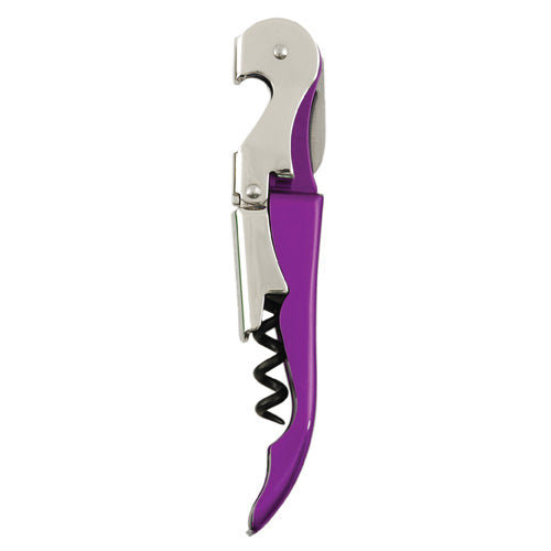 Truetap™: Double-Hinged Waiter's Corkscrew in Metallic Purpl