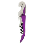 Truetap™: Double-Hinged Waiter's Corkscrew in Metallic Purpl