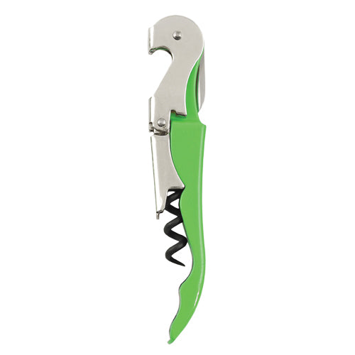 Truetap™ Lime Green Double Hinged Waiter's Corkscrew by True