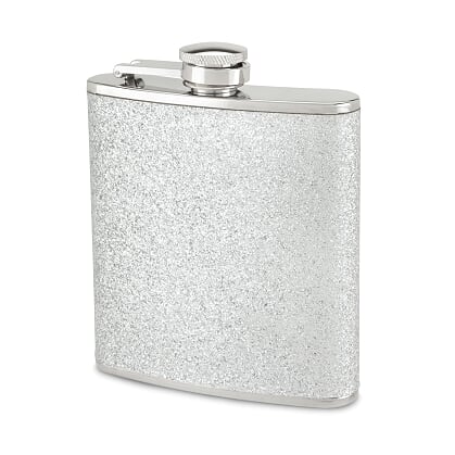 Sparkletini 6 oz Party Flask Assorted Black or Silver
