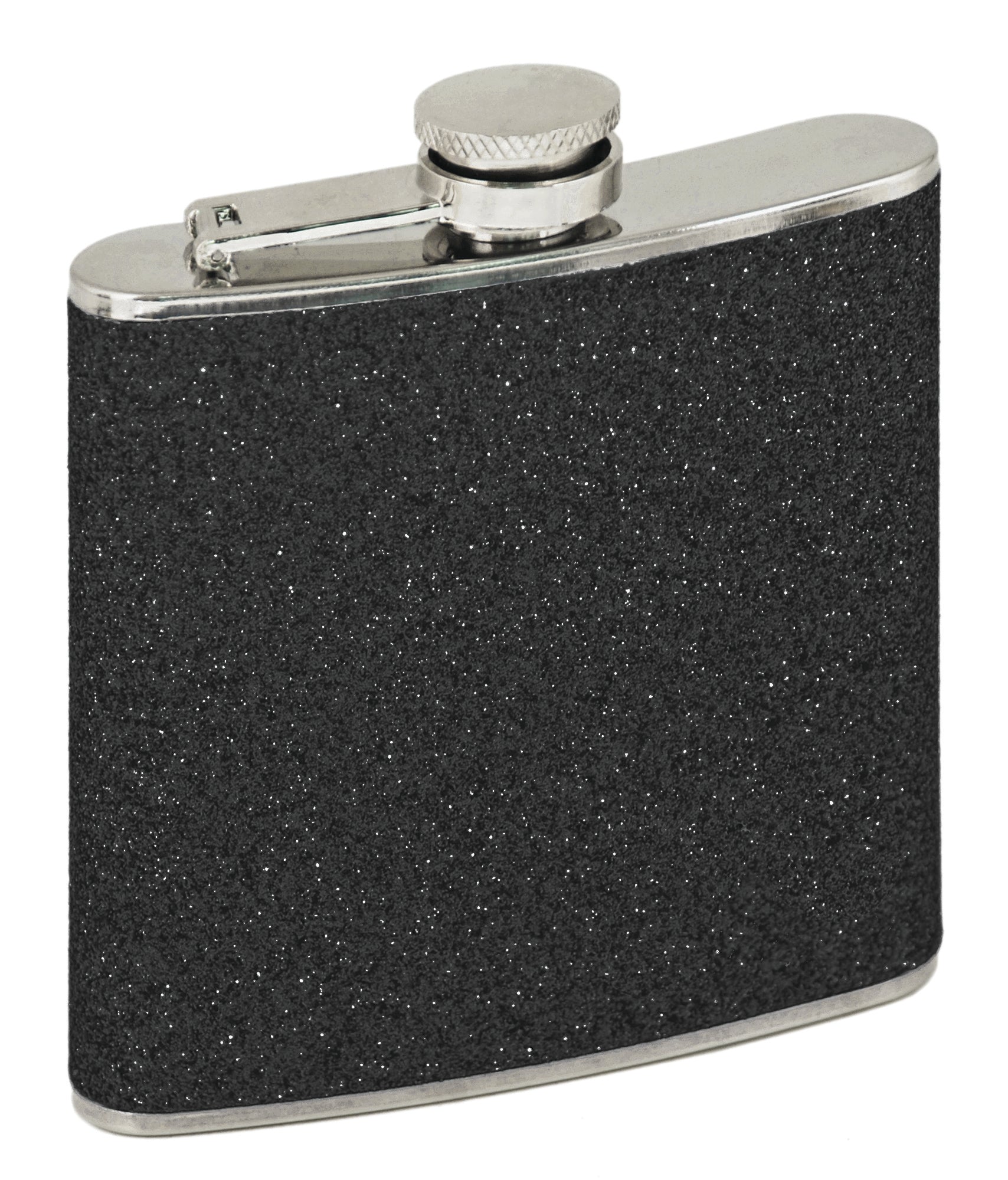 Sparkletini 6 oz Party Flask Assorted Black or Silver