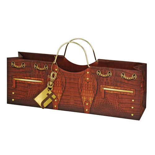 Croc Wine Purse Bag