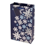2-Bottle Blue Snowflake Bag by Cakewalk