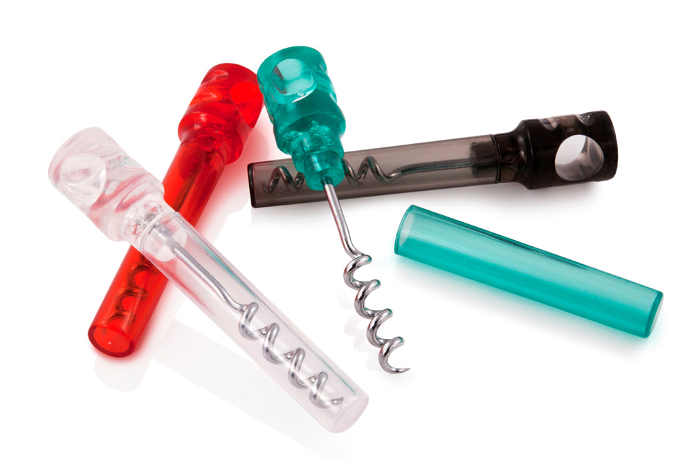 Covert Set of 2 Transparent Pocket Corkscrews in Asstd Color