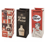 Assorted Retro Drinking Icon Wine Bags