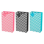 Assorted 2-Bottle Chevron Wine Bags by Cakewalk