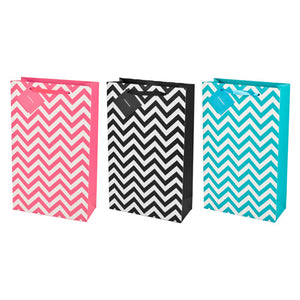 Assorted 2-Bottle Chevron Wine Bags by Cakewalk