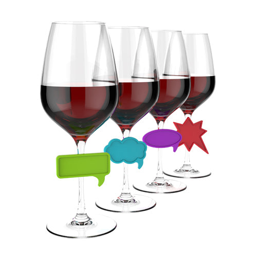 Sip and Tell™ Silicone Stem Charms (Set of 4) by TrueZoo