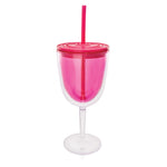 Cruise Pink Double Wall Wine Cup by True
