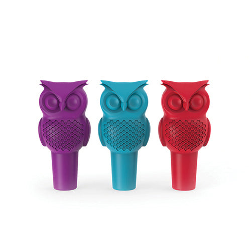 Hoot Owl Bottle Stopper in Assorted Colors by True