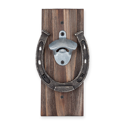 Wall Mounted Horseshoe Bottle Opener by Foster and Rye