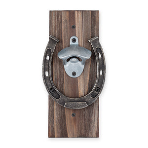Wall Mounted Horseshoe Bottle Opener by Foster and Rye