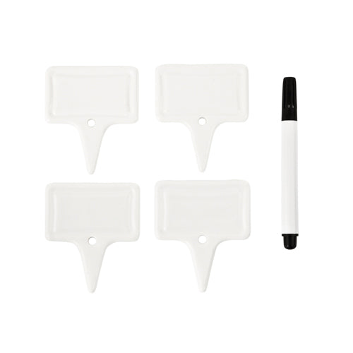Tag Set of 4 Ceramic Cheese Labels by True