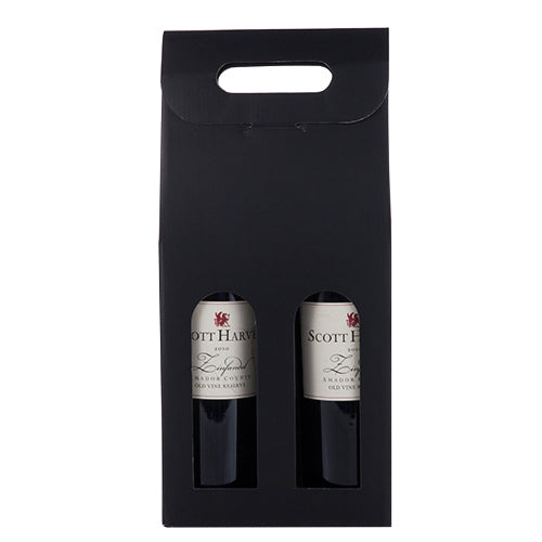 Marketplace: Black 2-Bottle Carrier