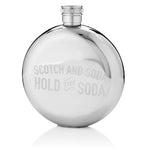 Harrison Stainless Steel Scotch and Soda Flask by Viski