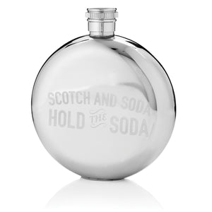 Harrison Stainless Steel Scotch and Soda Flask by Viski
