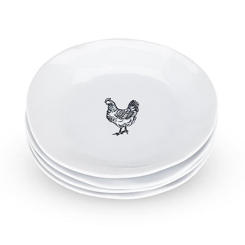 Rustic Farmhouse:Farmstead Ceramic Appetizer Plates