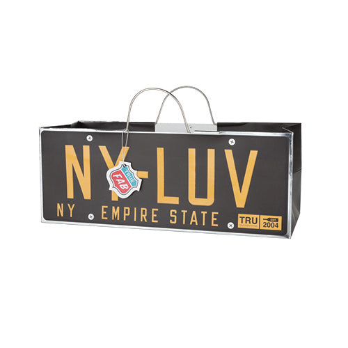 New York License Plate Gift Bag