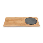 Orbit Wood Cheeseboard With Slate Inlay by True