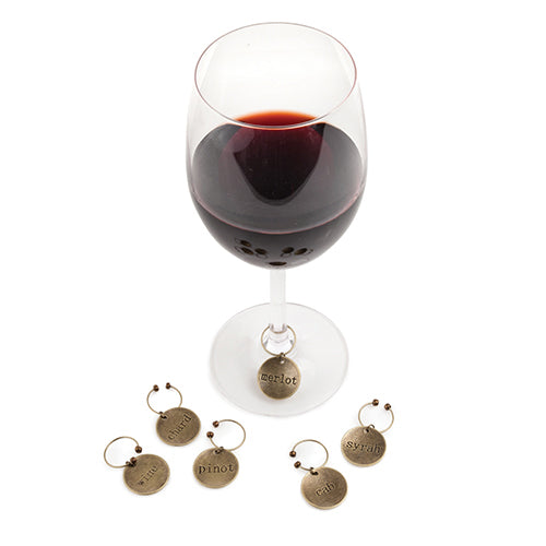 Chateau™ Varietal Metal Wine Charms by Twine
